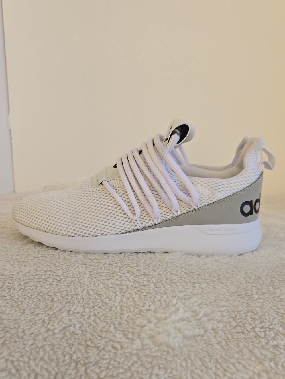 adidas Lite Racer Adapt 3.0 Slip-On Sneakers White Men 9.5
